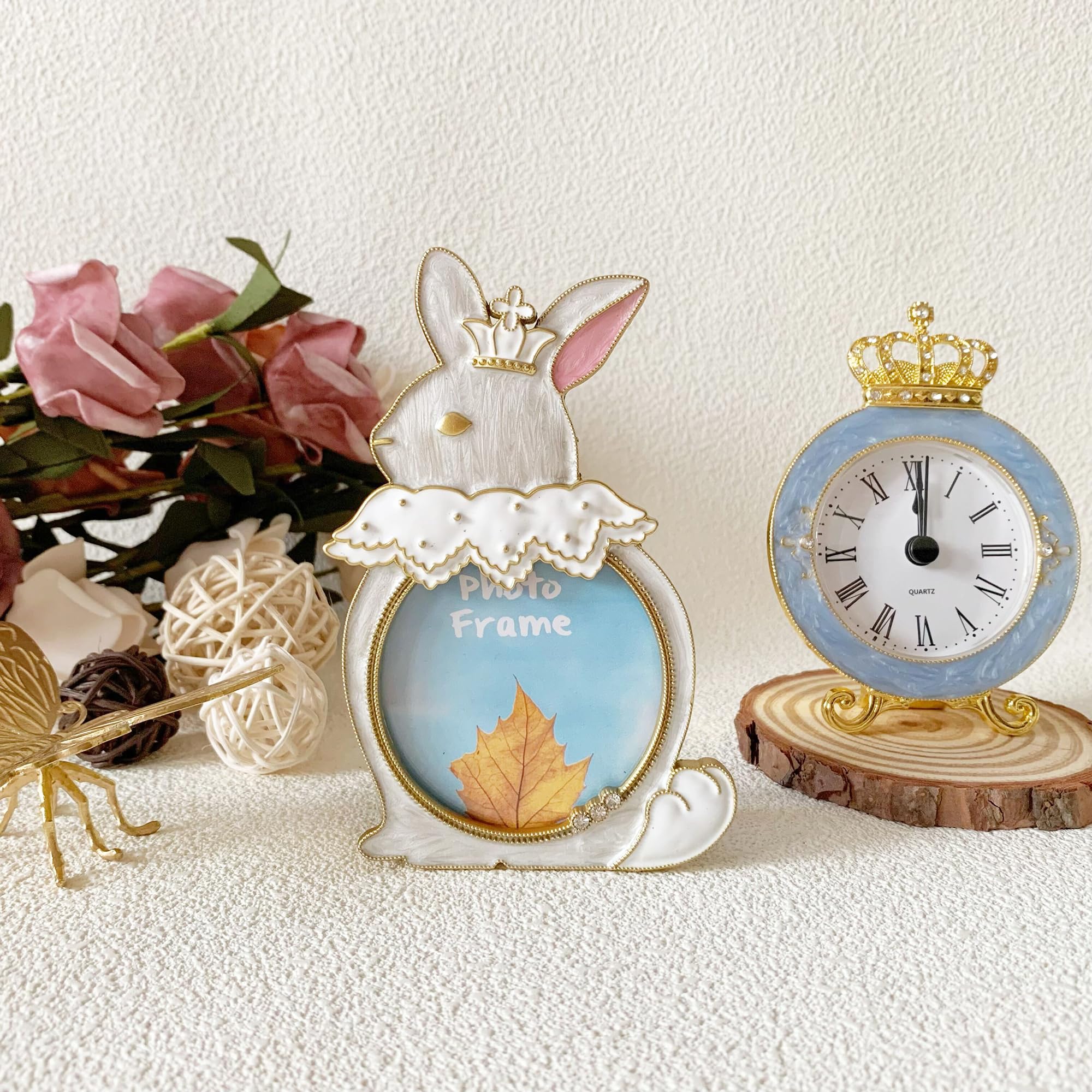 Amazon.com - Mini Photo Frame 2.5x2.5, Hand Painted Rabbit Picture